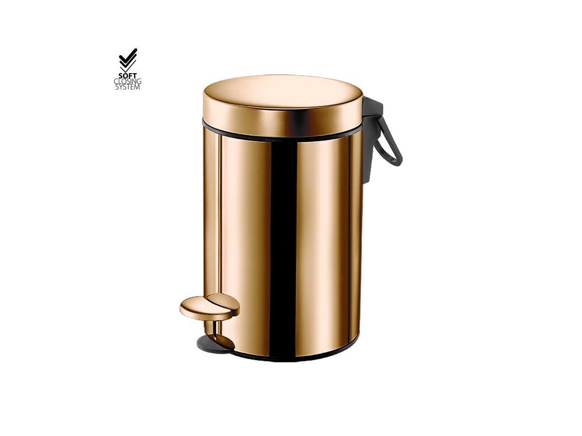 90603-PVD-01PL Κάδος Απορριμμάτων PVD Warm Bronze Polished SANCO - Image 1