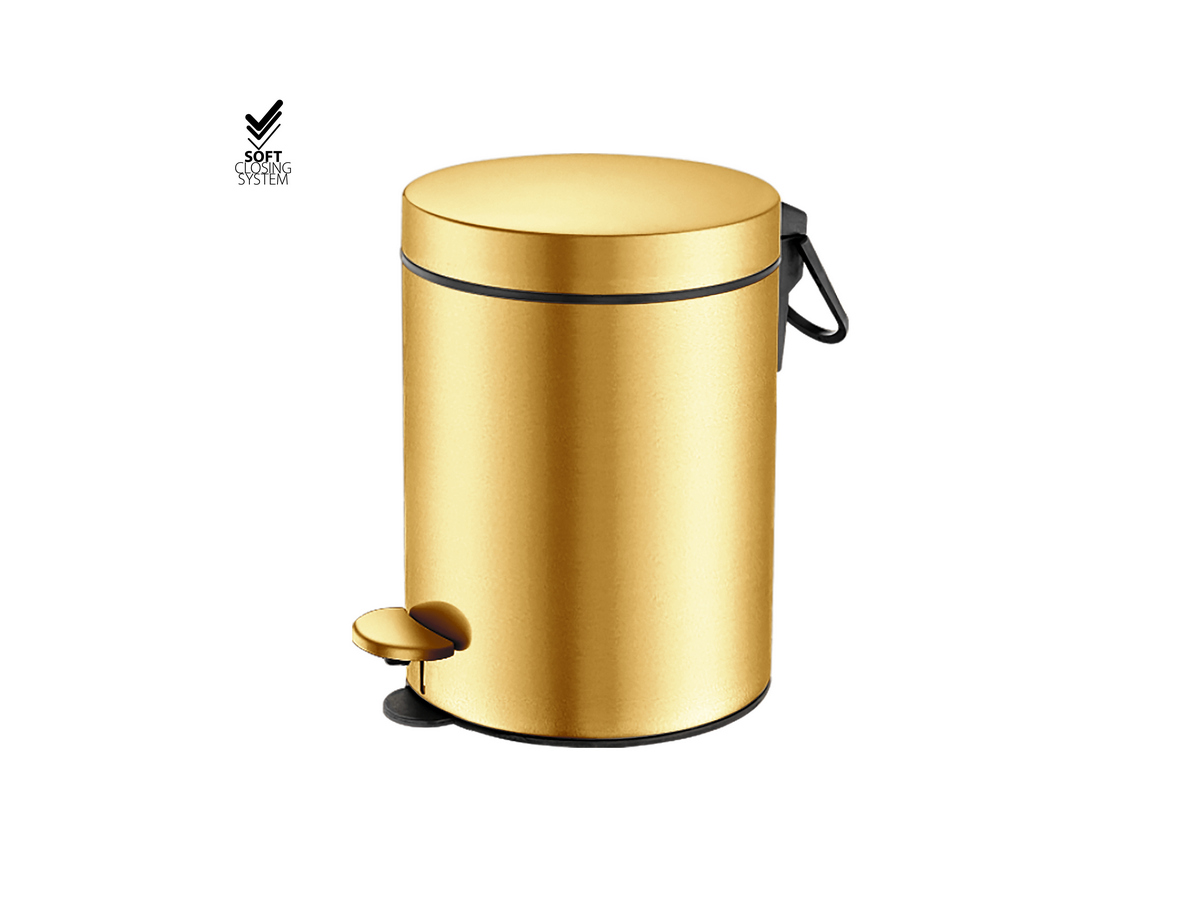 90605-PVD-02BR Κάδος Απορριμμάτων PVD Golden Brass Brushed SANCO - Image 1