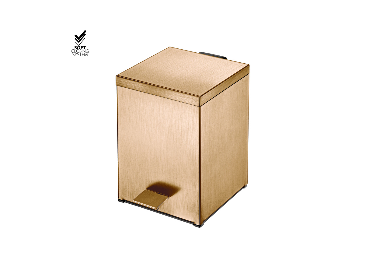 90677-PVD-01BR Κάδος Απορριμμάτων PVD Warm Bronze Brushed SANCO - Image 1