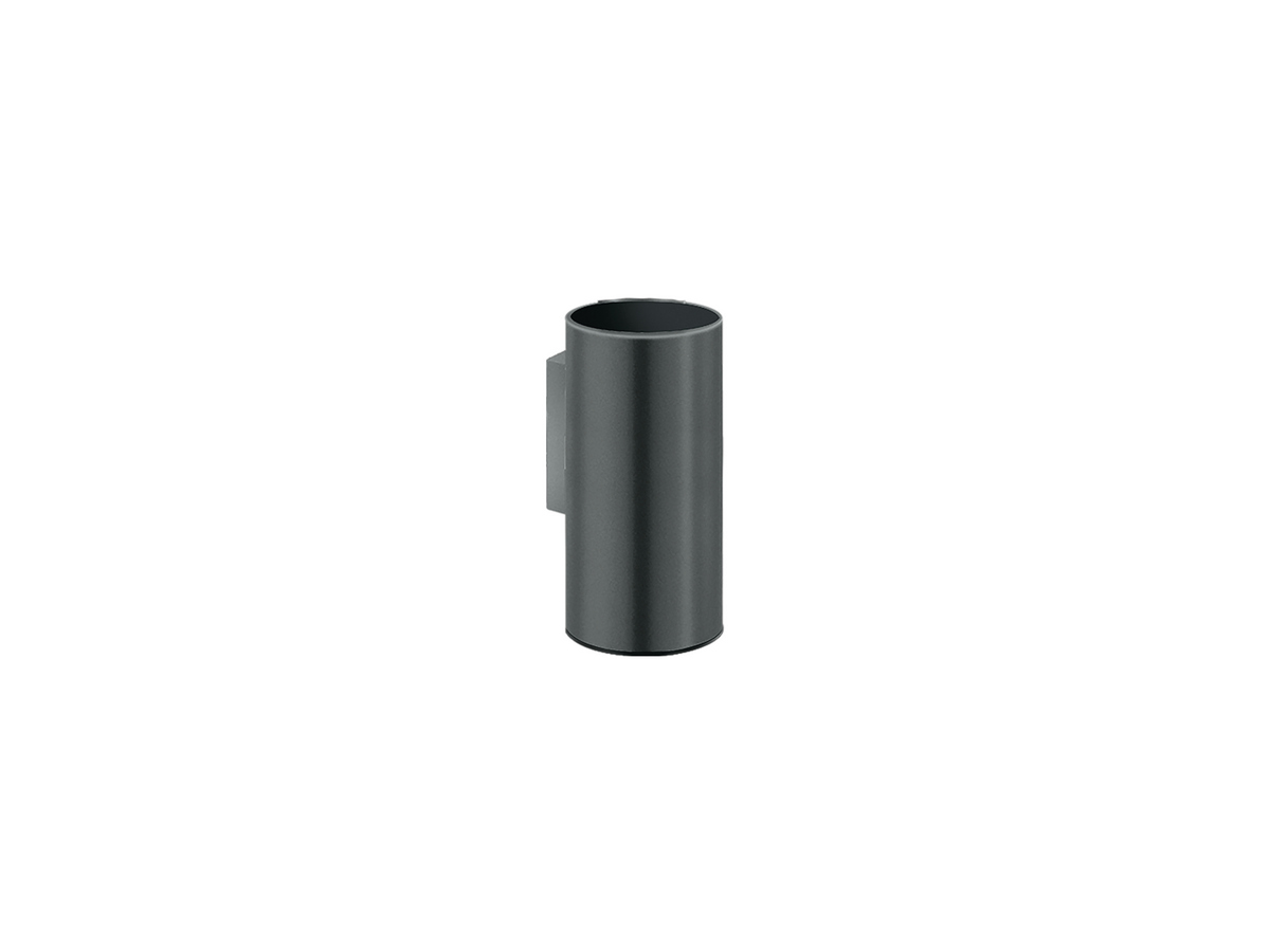 91151-Μ118 Glass Holder wall Mounted Ανθρακί Grain SANCO - Image 1