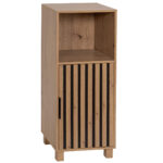 Έπιπλο Ξύλινο με Ντουλάπι και Ράφι Καφέ 35x30x86cm MRShome