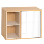Έπιπλο Μπάνιου με Καθρέπτη 60x20x45cm Μπεζ/Λευκό MRShome