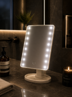 Καθρέπτης Μακιγιάζ PP με LED Φωτισμό 16.3x11.5x26.5cm White MRShome - Image 3