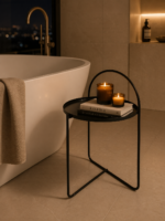 Side Table Μεταλλικό Φ40x65cm Black MRShome - Image 2