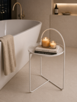Side Table Μεταλλικό Φ40x65cm Sand MRShome - Image 2