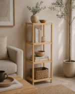 Ραφιέρα Μπάνιου 4 Επιπέδων από Bamboo 34x33x111cm MRShome - Image 3
