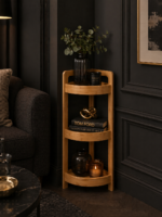 Γωνιακή Ραφιέρα Μπάνιου με 3 Ράφια από Bamboo natural MRShome - Image 2