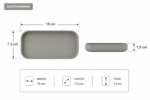 Σετ Μπάνιου από PP 3 Τεμαχίων Grey MRShome - Image 5