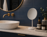 Καθρέπτης Μακιγιάζ με Μεταλλική Βάση 19x7.5x25cm Creme MRShome - Image 2