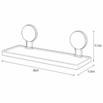 Ράφι Μπάνιου από ABS 32x11.5x11.7cm White/Grey MRShome - Image 4