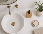 Δοχείο Κρεμοσάπουνου από Bamboo με Αντλία από ABS 8.5x6.6x17.5cm MRShome - Image 3