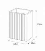 Ποτήρι Οδοντόβουρτσας από Bamboo 8.8x6.6x12.4cm MRShome - Image 4