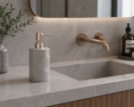 Δοχείο Κρεμοσάπουνου Stoneware 300ml 9x7.3x17.5cm Cool Grey 5U MRShome - Image 2