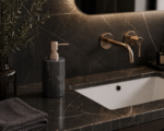 Δοχείο Κρεμοσάπουνου Stoneware 300ml 9x7.3x17.5cm Black 6U MRShome - Image 2