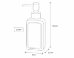 Δοχείο Κρεμοσάπουνου από Δολομίτη 300ml 8x5.5x18.2cm Green MRShome - Image 5