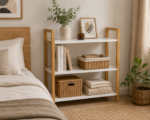 Έπιπλο από Bamboo με 3 Ράφια MDF Καφέ/Λευκό 64x20x53cm MRShome - Image 3