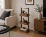 Έπιπλο MDF με 3 Ράφια 26x17x70cm Καφέ MRShome - Image 2