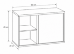 Έπιπλο Μπάνιου με Καθρέπτη 60x20x45cm Μπεζ/Λευκό MRShome - Image 3