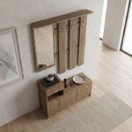 Έπιπλο εισόδου Raynold Megapap χρώμα καρυδί 100x30x180εκ. - Image 4