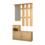 Έπιπλο εισόδου Raynold Megapap χρώμα φυσικό οξιάς 100x30x180εκ. - Image 5