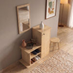 Έπιπλο εισόδου Cute Megapap χρώμα φυσικό οξιάς 90x35x95εκ. - Image 3