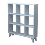 Βιβλιοθήκη Dokia Megapap χρώμα λευκό 88,4x19,8x100,3εκ. - Image 2