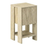 Κομοδίνο Ema Megapap χρώμα travertine 30x30x55εκ. - Image 4