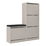 Παπουτσοθήκη Dude Megapap χρώμα sandstone 104,8x26x118,5εκ. - Image 5