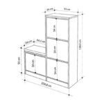 Παπουτσοθήκη Dude Megapap χρώμα sandstone 104,8x26x118,5εκ. - Image 6