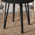 Τραπέζι Xana Megapap χρώμα black wood Ø90x77,5εκ. - Image 3