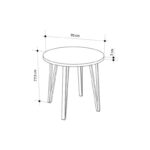 Τραπέζι Xana Megapap χρώμα travertine Ø90x77,5εκ. - Image 5