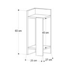 Κομοδίνο Elos Megapap αριστερό χρώμα travertine 25x27x60εκ. - Image 6