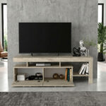 Έπιπλο τηλεόρασης Acnes Megapap χρώμα travertine 160x40x53εκ. - Image 4