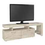 Έπιπλο τηλεόρασης Acnes Megapap χρώμα travertine 160x40x53εκ. - Image 6