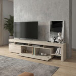 Έπιπλο τηλεόρασης Acnes Megapap χρώμα travertine 220x40x52εκ. - Image 6