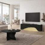 Τραπεζάκι σαλονιού Mara Megapap χρώμα sencron black Ø75x36,8εκ. - Image 7