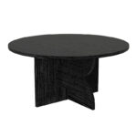 Τραπεζάκι σαλονιού Mara Megapap χρώμα sencron black Ø75x36,8εκ. - Image 8