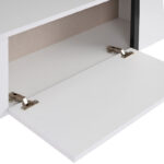 Έπιπλο τηλεόρασης Luxe Megapap χρώμα λευκό - μαύρο 180x30x50εκ. - Image 5