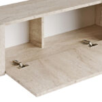 Έπιπλο τηλεόρασης Nexus Megapap χρώμα travertine - χρυσό 180x30x45,5εκ. - Image 4
