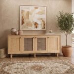 Μπουφές Bohemian Megapap χρώμα φυσικό οξιάς 180x40x75εκ. - Image 2