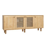 Μπουφές Bohemian Megapap χρώμα φυσικό οξιάς 180x40x75εκ. - Image 3