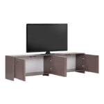 Έπιπλο τηλεόρασης Aurelia Megapap χρώμα μόκα 180x32x45εκ. - Image 8