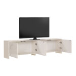 Έπιπλο τηλεόρασης Aurelia Megapap χρώμα κρεμ 180x32x45εκ. - Image 8
