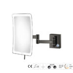 Καθρέπτης Μακιγιάζ PVD Gun Metal Polished SANCO