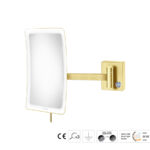 Καθρέπτης Μακιγιάζ PVD Golden Brass Brushed SANCO