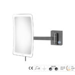 Καθρέπτης Μακιγιάζ PVD Gun Metal Brushed SANCO