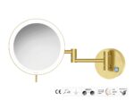 Καθρέπτης Μακιγιάζ PVD Golden Brass Brushed SANCO