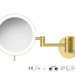 Καθρέπτης Μακιγιάζ PVD Golden Brass Brushed SANCO