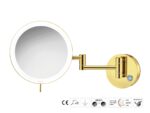 Καθρέπτης Μακιγιάζ PVD Golden Brass Polished SANCO