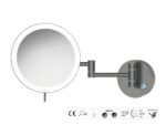 Καθρέπτης Μακιγιάζ PVD Gun Metal Brushed SANCO